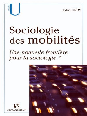 cover image of Sociologie des mobilités